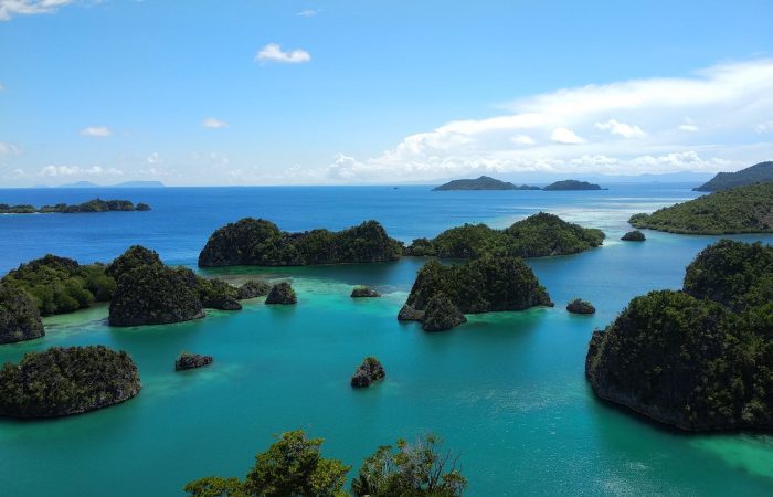 a view of the raja ampat islands