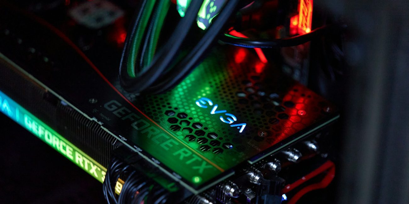 black and green audio mixer
