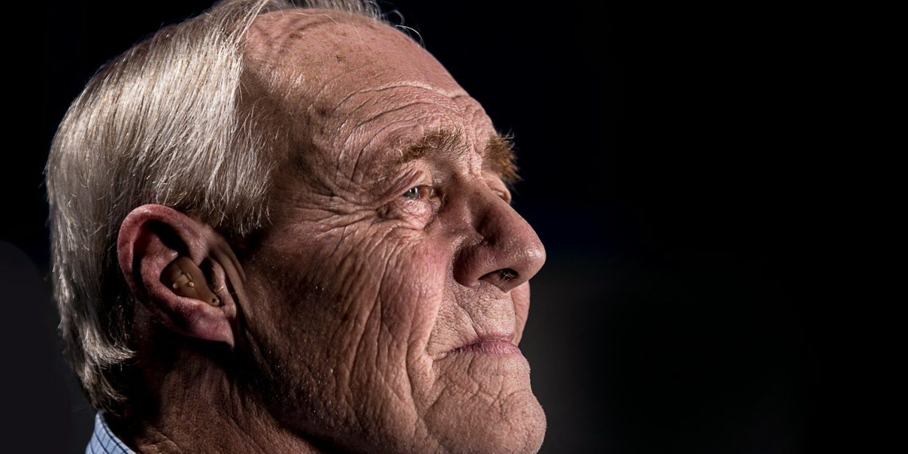 side view of man's face